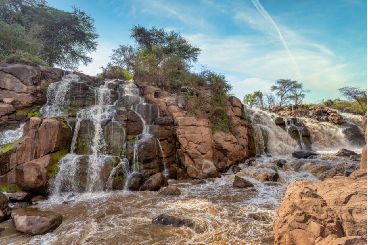 Rocky waterfalls in Awash National Park