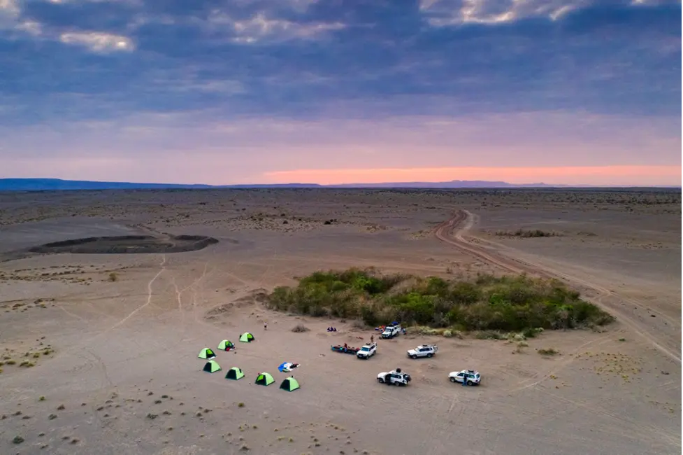 Supported desert camp in Afar
