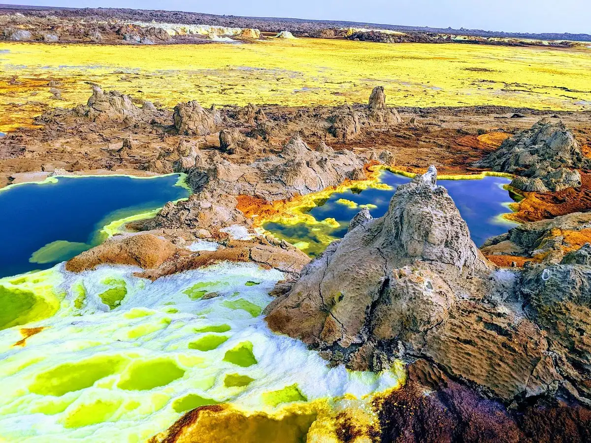 Geothermal formations in the Danakil Depression